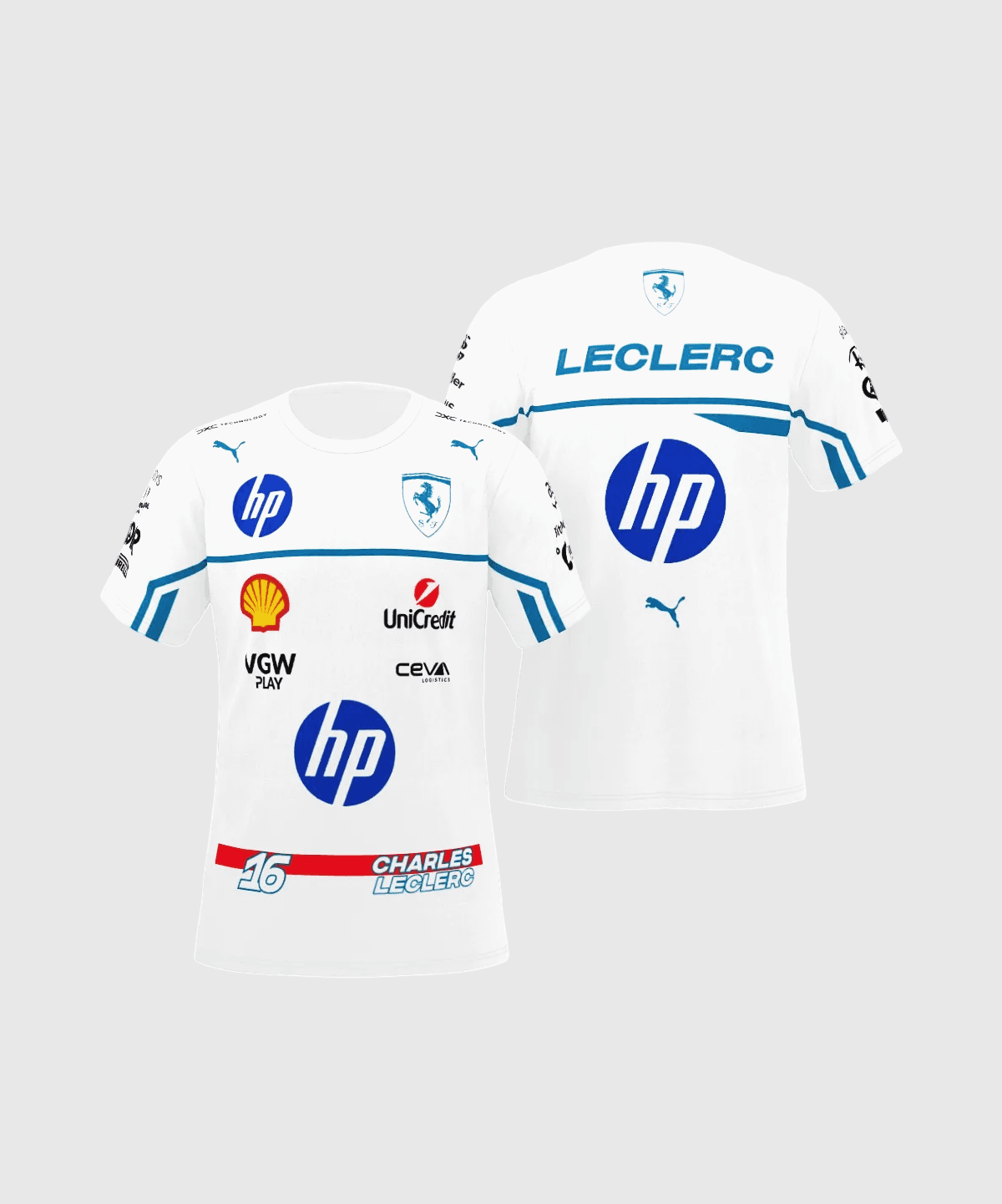 Charles Leclerc 2025 Monaco Race Suit T-Shirt - Image 2