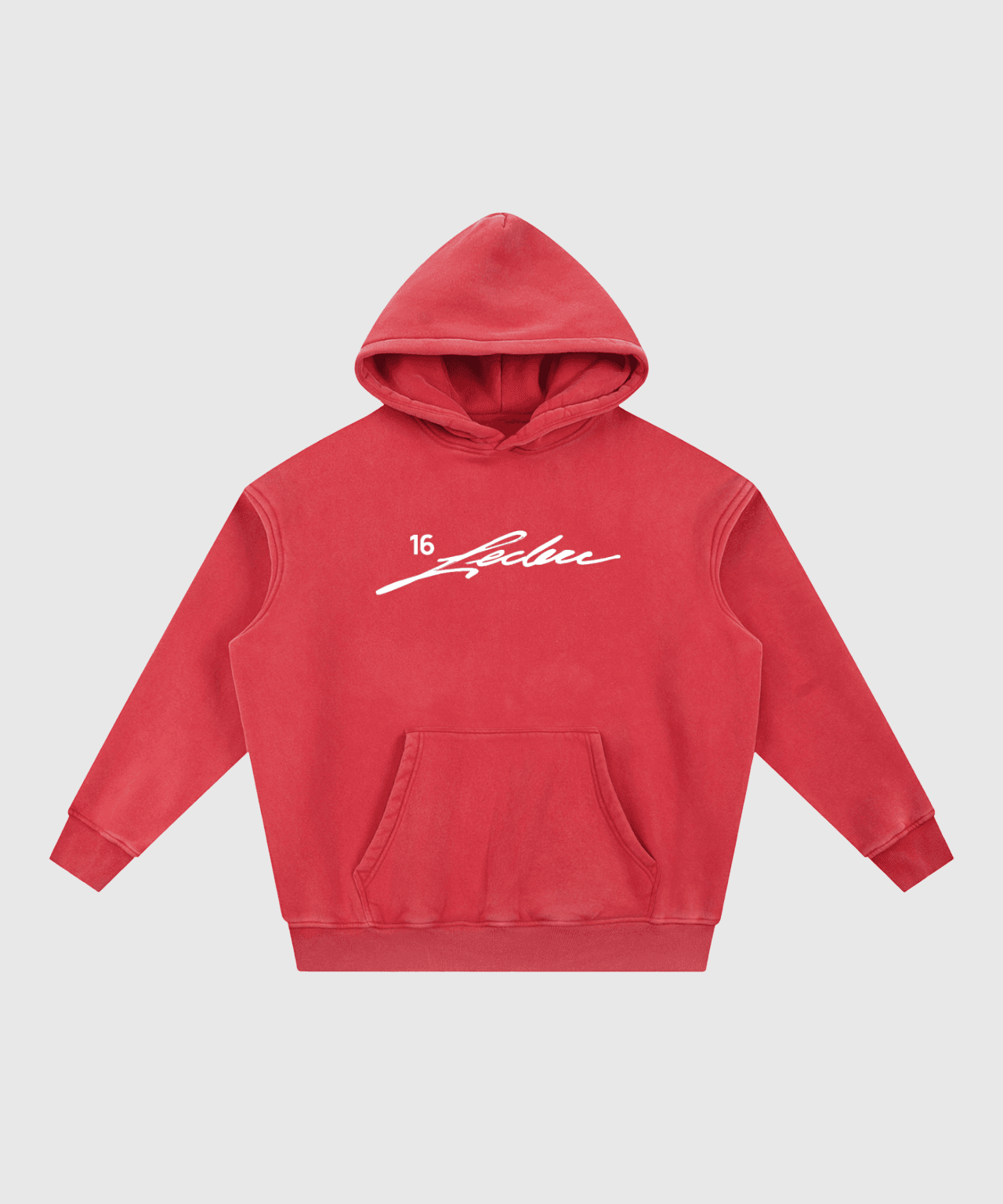 Charles Leclerc Red Signature Hoodie - Image 2