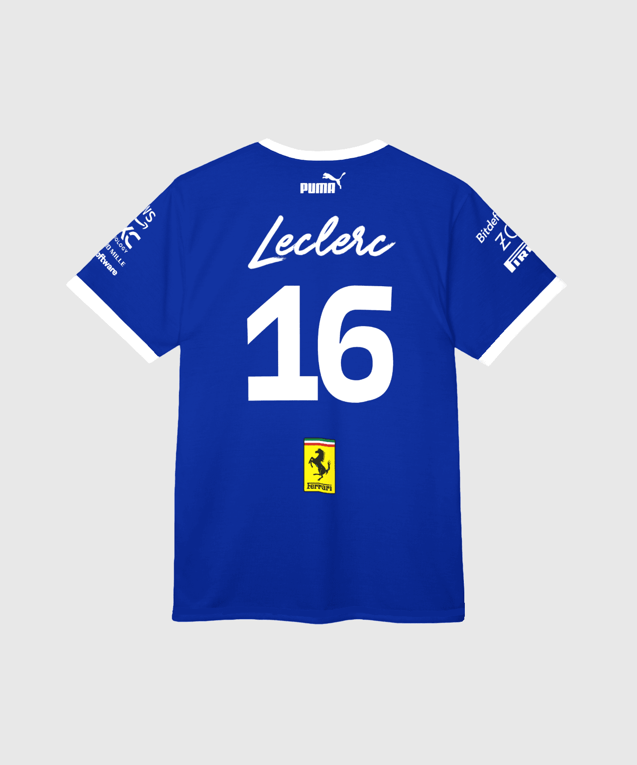Charles Leclerc 2025 Monza Ferrari T-Shirt - Image 3