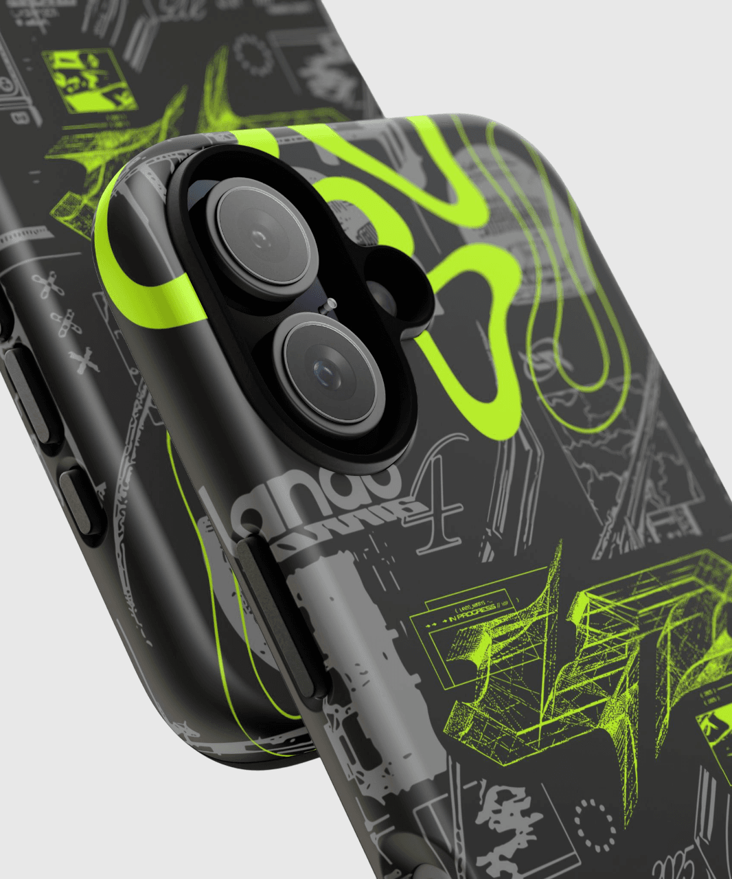 LANDO.EXE 2025 Testing Helmet Phone Case - Image 3