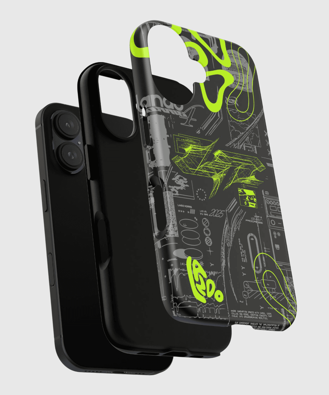LANDO.EXE 2025 Testing Helmet Phone Case - Image 4
