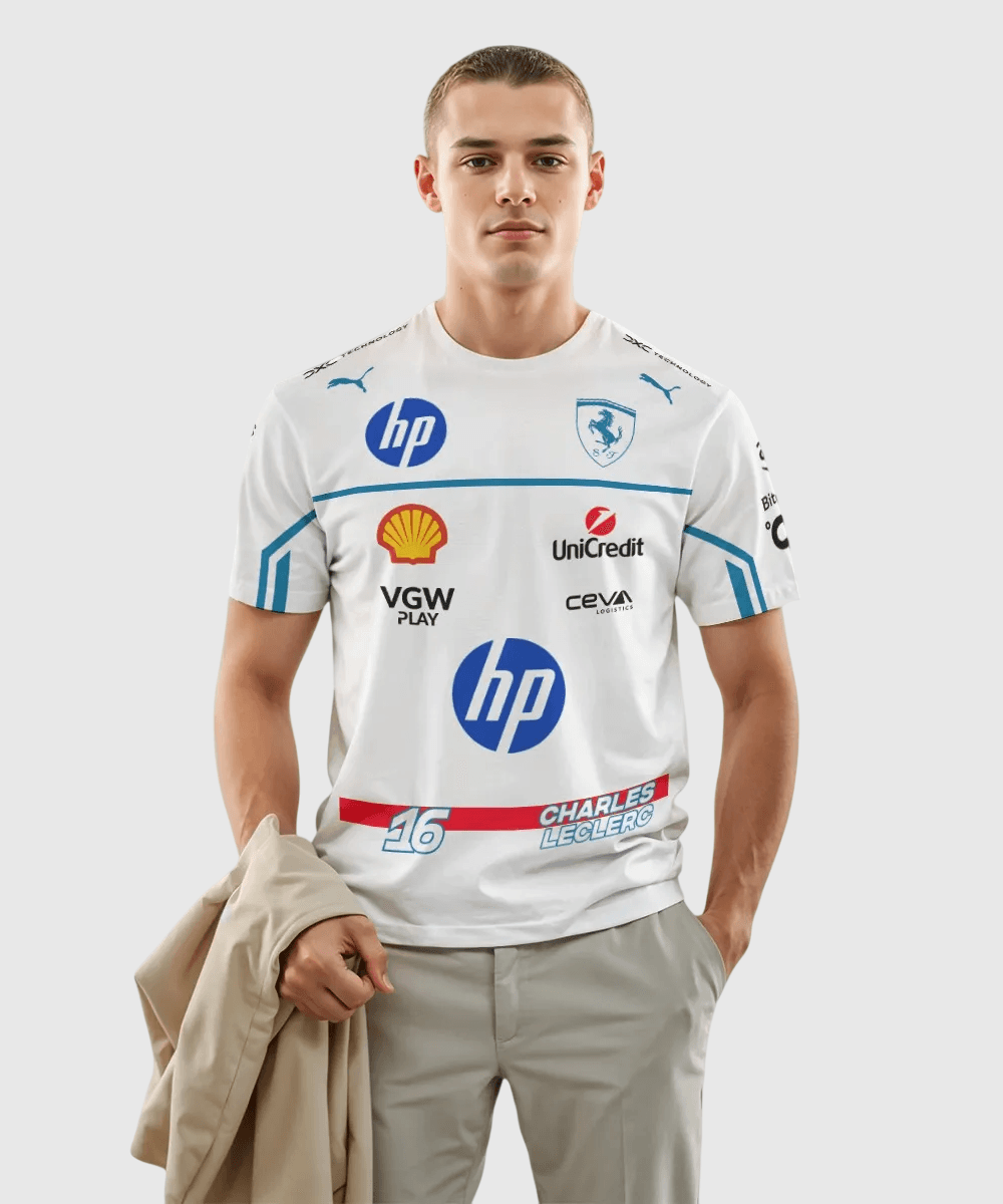 Charles Leclerc 2025 Monaco Race Suit T-Shirt - Image 5