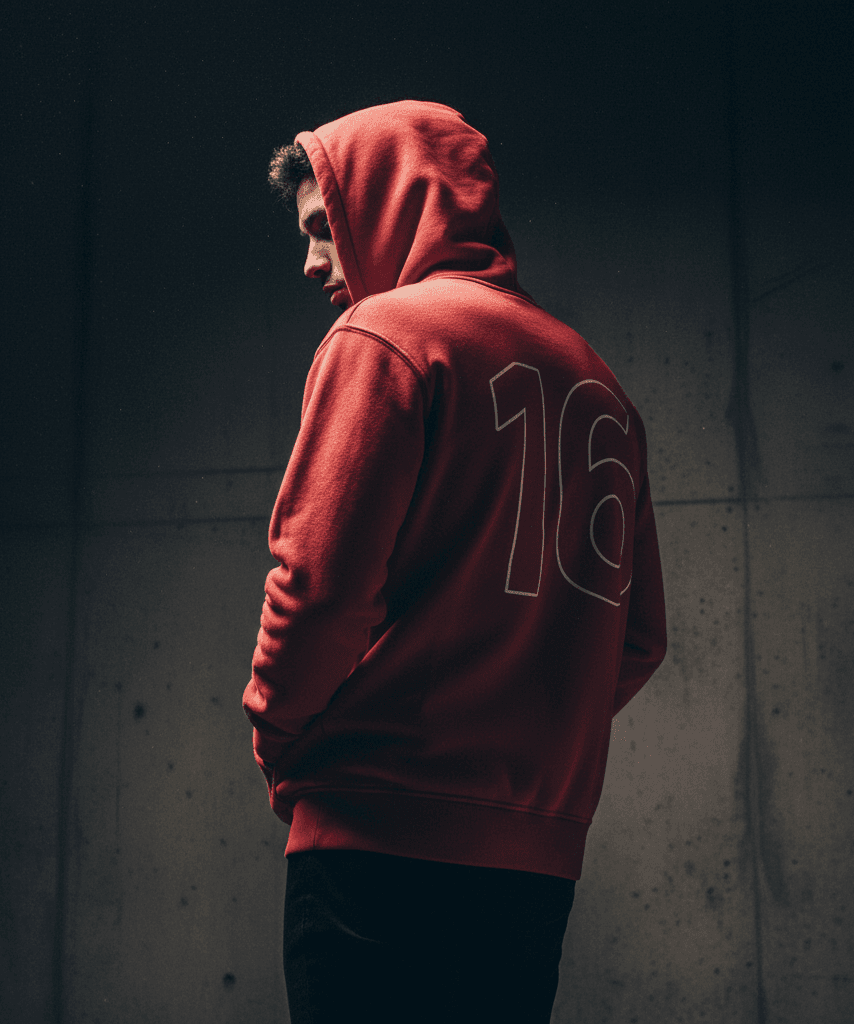 Charles Leclerc Red Signature Hoodie - Image 5