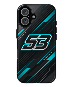 Carbon Teal 53 Phone Case
