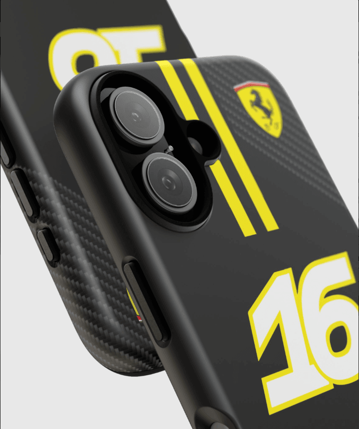 Charles Leclerc Carbon Fiber Phone Case - Image 2