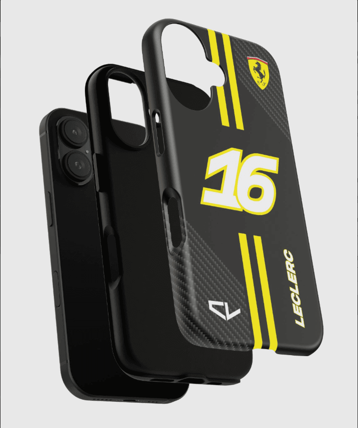 Charles Leclerc Carbon Fiber Phone Case - Image 3